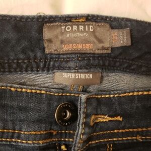 Torrid Super Stretch Boot Cut Jeans - Dark Blue